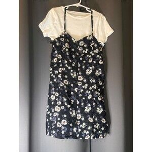 Art Class M(8) Girls 2 Piece Dress with Daisys Floral